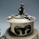 Old Porcelain & Tibet Silver Hand Painted Incense Burner & Lid Incense Burners photo 1
