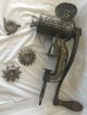 1800 ' S Enterprise Mfg Phila Food Meat Chopper Grinder Tinned Cast Iron,  Blades Meat Grinders photo 9