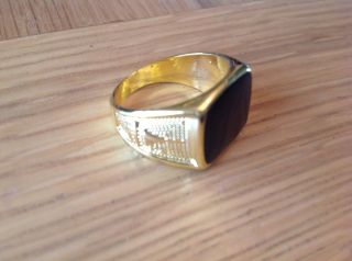 A ' Find ' Gents Large Size W.  Onex Signet Ring See Details photo