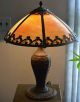 Antique Miller Slag Glass Lamp Art Nouveau photo 3