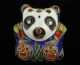 China Collectible Old Handwork Cloisonne Vivid Lovely Panda Statue Other Antique Chinese Statues photo 4
