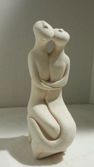 Cycladic ? Art Style Figurine Statue Couple Mermaid Made In Greece Greek photo