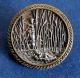 Rare Antique Metal Button,  Religious,  Miriam & Moses,  Pierced Pewter,  1 1/2 