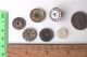 Buttons Antique Carved Pierced Mother Of Pearl Abalone Smoky Buttons photo 1
