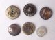 Buttons Antique Carved Pierced Mother Of Pearl Abalone Smoky Buttons photo 2