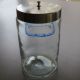 Really Apothecary Applicators Vintage Blue Grafco Glass Jar Stainless Lid Bottles & Jars photo 2