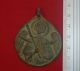 Byzantine Ancient Bronze Medallion - With Image Of Saint Circa 1200 - 1300 Ad Other Antiquities photo 9