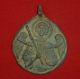 Byzantine Ancient Bronze Medallion - With Image Of Saint Circa 1200 - 1300 Ad Other Antiquities photo 1