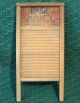 Vintage Dubl Handi No.  2133w Wood Washboard Wwi Or Wwii Victory Wash Board Other Antique Woodenware photo 1