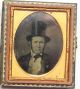 Ninth Plate Ambrotype By William Kraft Philadelphia Man In Top Hat Optical photo 1