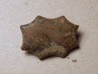 Brass Belt Mount With Remnants Of Leather 16th/17th Century photo