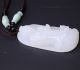 Chinese Natural White Hetian Jade Pendant Hand - Carved Necklace Guanyin. Necklaces & Pendants photo 2