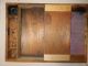 1800 ' S Antique Wood Wooden Portable Folding Travel Lap Writing Desk Box W/ Key 1800-1899 photo 2