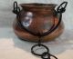 Vintage Hand Forged Hammered Copper Hanging Pot Hearth Ware photo 1