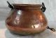 Vintage Hand Forged Hammered Copper Hanging Pot Hearth Ware photo 3