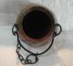 Vintage Hand Forged Hammered Copper Hanging Pot Hearth Ware photo 7
