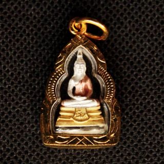 Thai Buddha Amulet Phra Lp Sothorn 3 Kings Pendant Magic Charm Lucky Success D17 photo