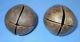 Antique Old Collectible Hand Carved 1 Pair Solid Brass Cow Camel Bell India photo 4