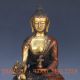 Chinese Brass Gilt Hand Carved Tibet Buddha Statue - - Bhaiṣajyaguru Other Antique Chinese Statues photo 1