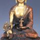 Chinese Brass Gilt Hand Carved Tibet Buddha Statue - - Bhaiṣajyaguru Other Antique Chinese Statues photo 2