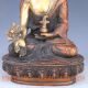 Chinese Brass Gilt Hand Carved Tibet Buddha Statue - - Bhaiṣajyaguru Other Antique Chinese Statues photo 3