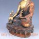 Chinese Brass Gilt Hand Carved Tibet Buddha Statue - - Bhaiṣajyaguru Other Antique Chinese Statues photo 6