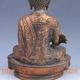 Chinese Brass Gilt Hand Carved Tibet Buddha Statue - - Bhaiṣajyaguru Other Antique Chinese Statues photo 8