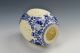 Chinese Blue And White Porcelain Egg Shape Openwork Carving Art Vases photo 1