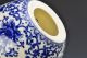 Chinese Blue And White Porcelain Egg Shape Openwork Carving Art Vases photo 3