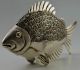 Collectible Decorated Old Handwork Tibet Silver Carved Guangxu Coin Fish Statue Other Antique Chinese Statues photo 1