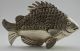 Collectible Decorated Old Handwork Tibet Silver Carved Guangxu Coin Fish Statue Other Antique Chinese Statues photo 2