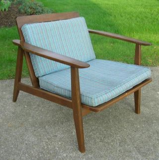 Mid Century Modern Danish Lounge Chair Classic Eames Era photo