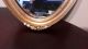 Antique French Oval Gilt Gold Carved Wood Frame Mirror 20x10 Mirrors photo 3