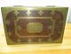 C1800s English Georgian Period Rosewood & Inlaid Brass Campaign Box 16x10x7 