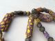 Vintage Ethnic Necklace With Venetian Millefiori Style Glass African Trade Beads Jewelry photo 5