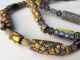Vintage Ethnic Necklace With Venetian Millefiori Style Glass African Trade Beads Jewelry photo 7