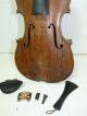 Antique Very Old Full Size 4/4 Scale Unlabeled Violin W/ 2 Bows (tourte) & Case String photo 4