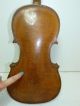 Antique Very Old Full Size 4/4 Scale Unlabeled Violin W/ 2 Bows (tourte) & Case String photo 7