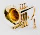Musical Instrument Newly Brass Made Antique Style Pocket Trumpet Cornet Hc 043 Brass photo 1