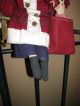 Sale••••primitive Folk Art Santa.  Raggedy Ann In His Bag.  Very Cute. Primitives photo 1