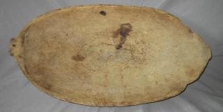 Early Carved Wood Primitive Antique Trencher Dough Mixing Bread Bowl Trough photo