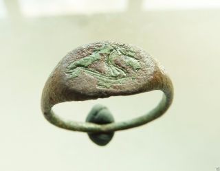 Ancient Medieval Bronze Ring.  (366) photo