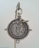 Antique Sterling Silver Pendant W/cristian Symbols And A Cross Holy Land photo 2