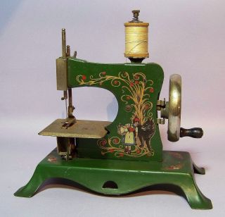 Vintage German Little Red Riding Hood Child ' S Sewing Machine By Casige C.  1940 ' S photo