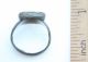 Ancient Medieval Bronze Finger Ring With Colored White Stone Inlay (mja) Roman photo 1
