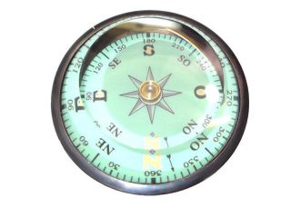 Dollond London Compass Antique Cut Glass Nautical Vintage Brasscompass Gift photo