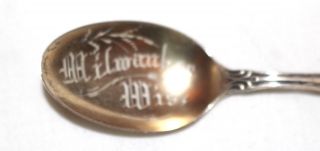 Milwaukee,  Wisconsin.  Souvenir Sterling Silver Spoon.  Early 1900s photo