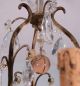 French Antique Bronze & Crystal Chandelier Or Hanging Lamp Chandeliers, Fixtures, Sconces photo 2