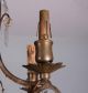 French Antique Bronze & Crystal Chandelier Or Hanging Lamp Chandeliers, Fixtures, Sconces photo 5