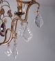 French Antique Bronze & Crystal Chandelier Or Hanging Lamp Chandeliers, Fixtures, Sconces photo 6